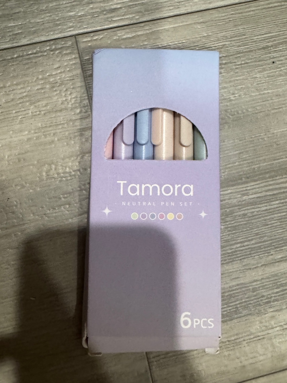 Tamora Neutral Pen Set - Pastel Multi-Color (6 pcs)
